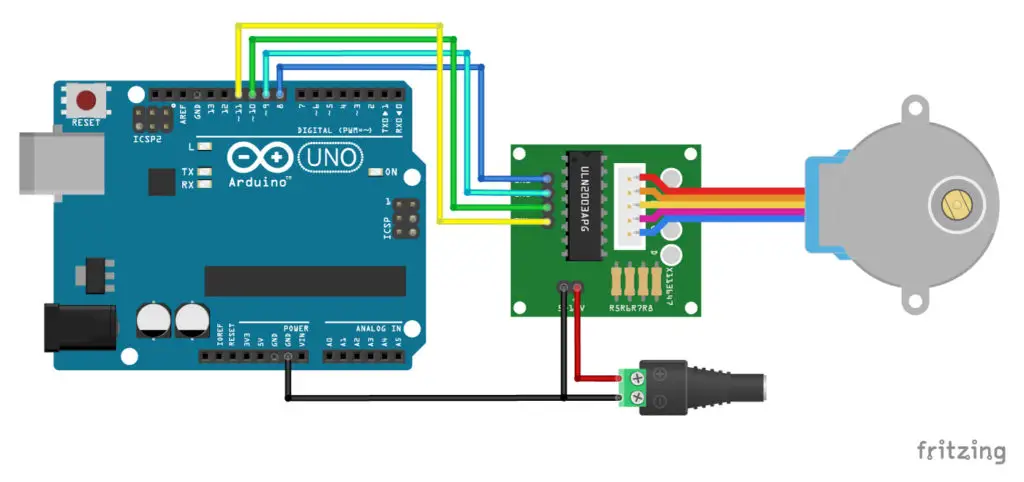 How to Connect ULN2003 to Arduino